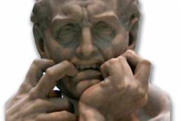 Head Statue Worrying